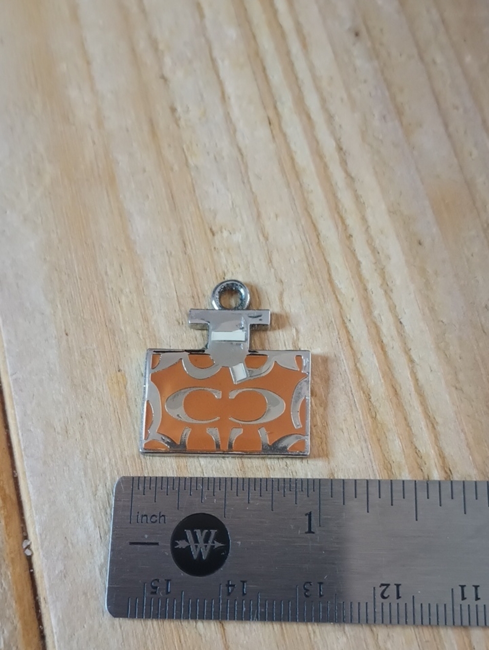 (0087) Coach Orange Perfume Bottle Charm Pendant